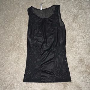 Love Culture Black Cross Tank